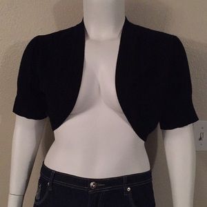Black Torrid jacket with lace posterior detailing